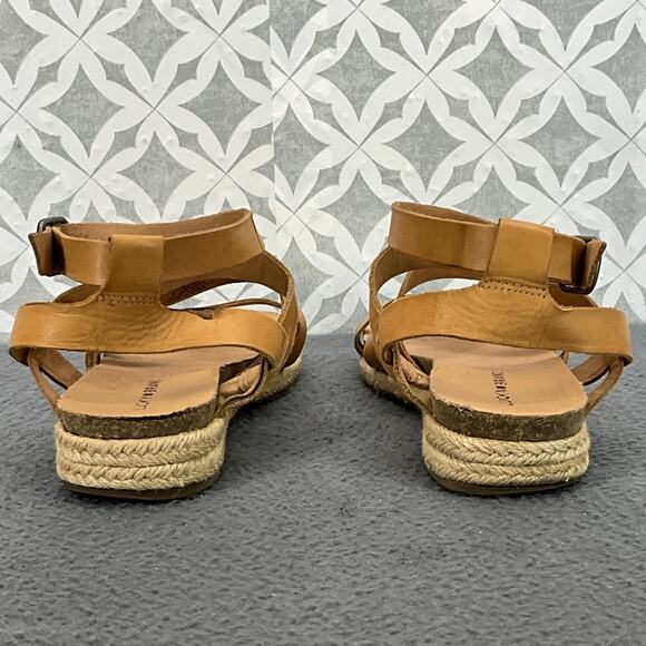 Lucky Brand Glaina Tan Leather Strappy Gladiator Sandal Women 8.5M / 39 - Picture 8 of 10